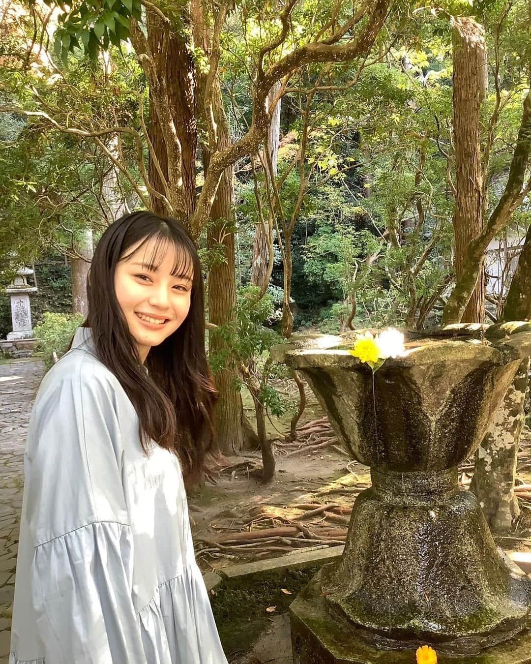 三浦理奈のインスタグラム：「法然院がとても素敵でした🌱☀️ #おけいはん」