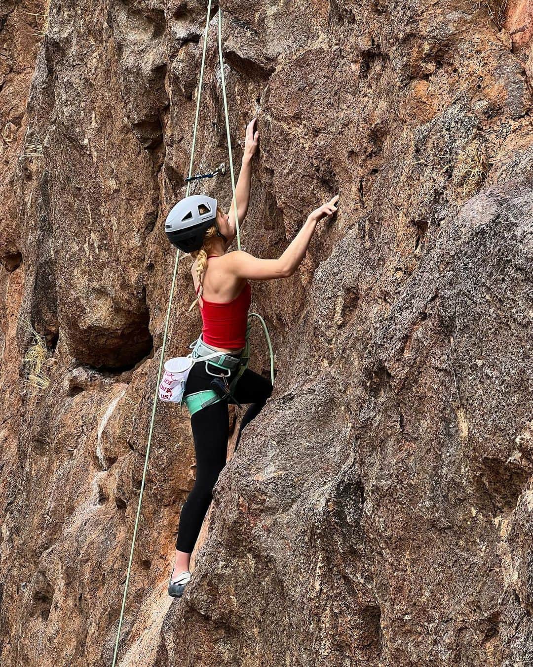 ウィロー・シールズのインスタグラム：「Not to be cheesy but being outside today in the sun climbing beautiful rocks with wonderful people brings me more joy than I can describe in an IG caption.」