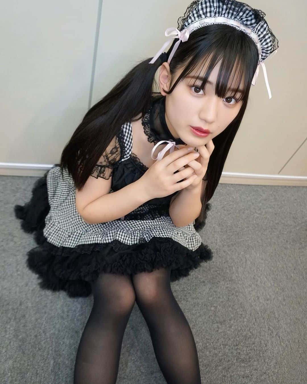 滝口きららのインスタグラム：「メイドさんでした🖤  #cosplay #メイド服 #wyenra」