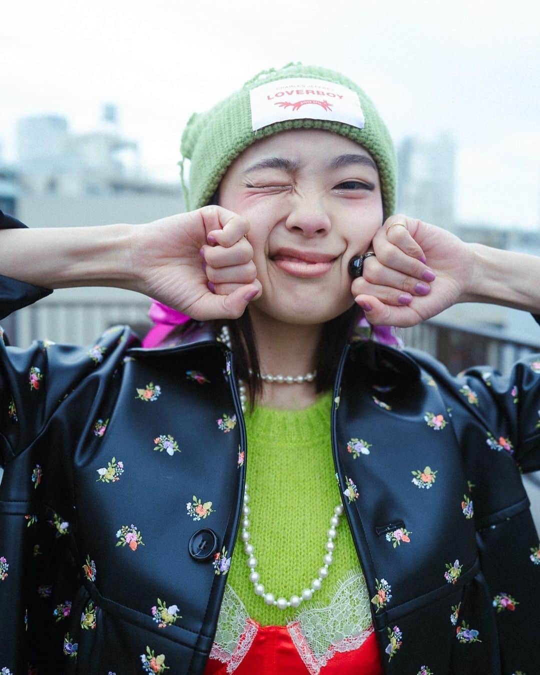 芋生悠のインスタグラム：「☁️💚☁️  photo @meg_omori  hairmake @____katsura  thanks @mayo12m」
