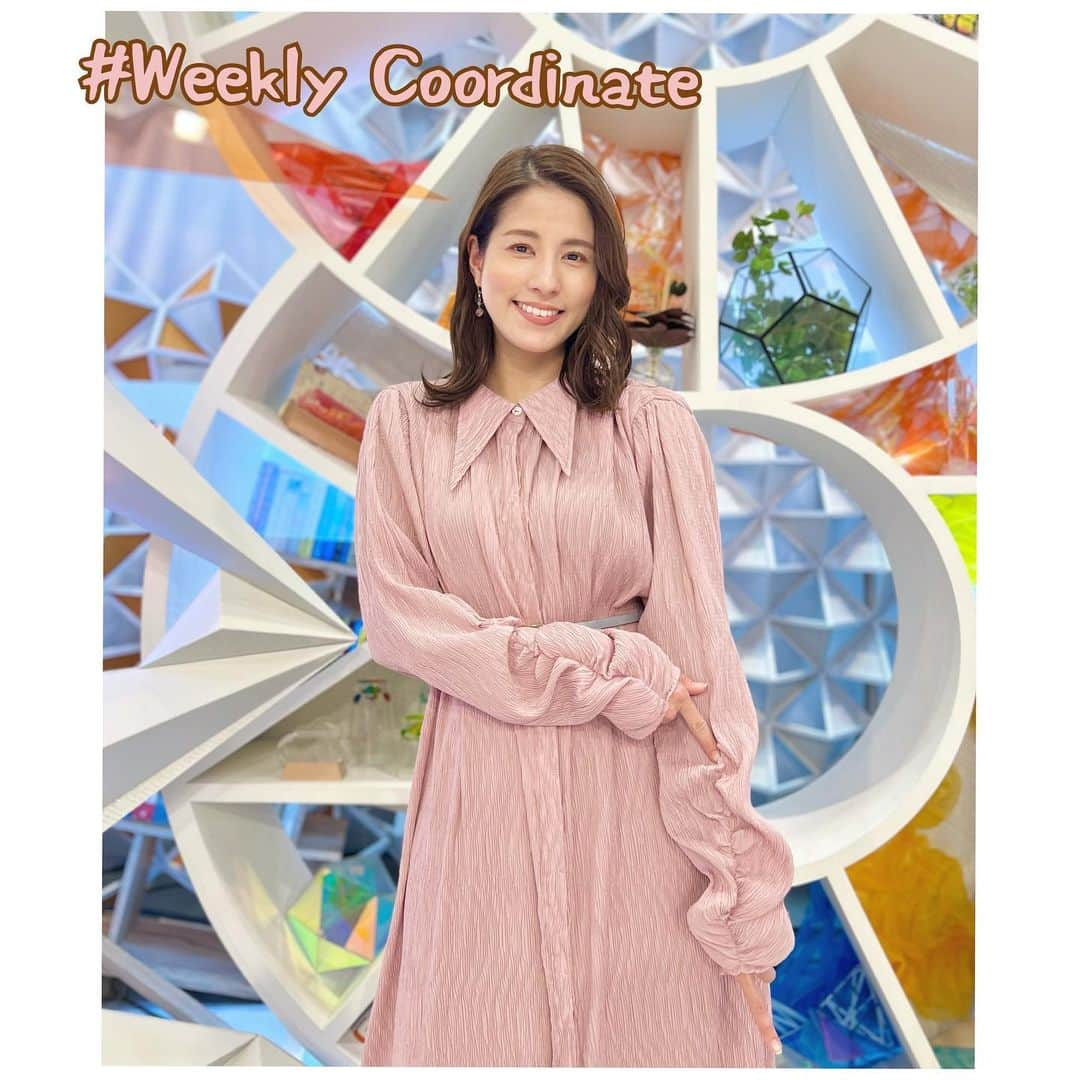 永島優美さんのインスタグラム写真 - (永島優美Instagram)「* 👗Weekly Coordinate（2/20-）👠  柔らかい素材が気持ち良いワンピース、 袖がくしゅっと絞られてます🌸  左手は何を指しているんだろう👇🏻🤔笑  - - - - - - - - - - - - - - - - - - - - - - - 👗#weeklyコーデ （Mon＆Tue ▶︎ Wed＆Thu ▶︎ Fri） #coordinate #めざまし8」2月26日 18時35分 - yuumi_nagashima