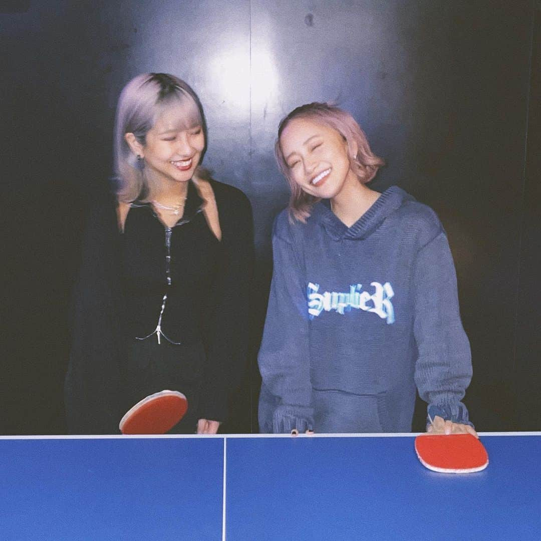 田辺莉咲子さんのインスタグラム写真 - (田辺莉咲子Instagram)「Pingpong with Bestfriend🏓🖤 卓球部員募集🫶🏻」2月26日 22時39分 - risako_tanabe