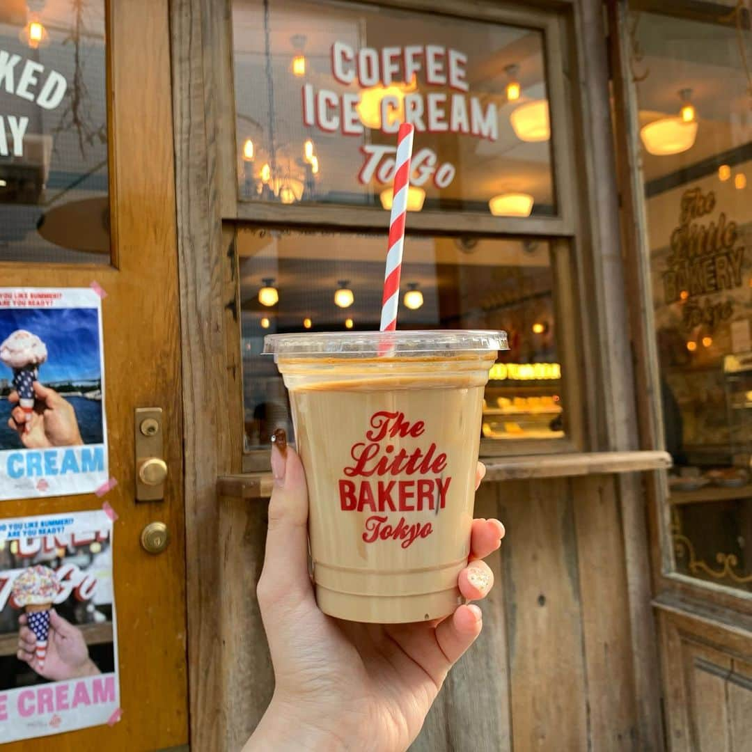 今井陽菜のインスタグラム：「東京での一人カフェ☕𓈒𓏸︎︎︎︎ ・ ・ ・ #東京一人旅 #一人旅 #thelittlebakerytokyo  #表参道カフェ #東京カフェ」