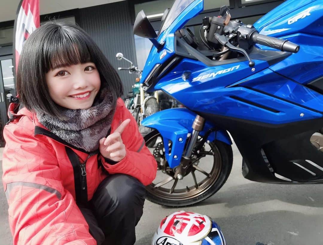 美環のインスタグラム：「＼(^o^)／✨✨✨🏍💨」