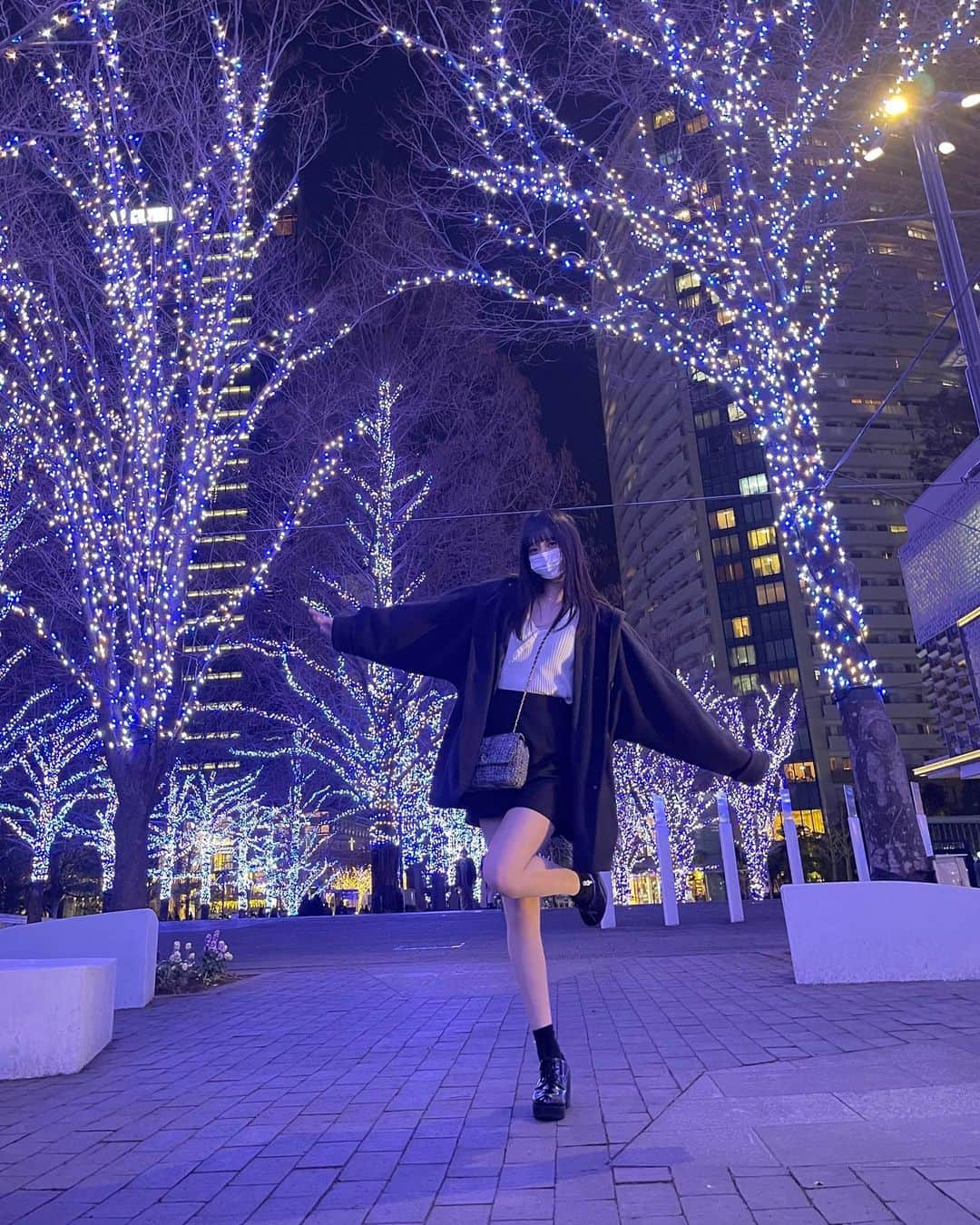 益田珠希さんのインスタグラム写真 - (益田珠希Instagram)「横浜🫶イルミネーション🫶   #アイドル  #idol  #04  #03  #2004  #大学生  #横浜  #みなとみらい  #イルミネーション  #illumination  #fashion #ootd  #ootn  #japan」2月27日 23時52分 - tamaki_masuda_box