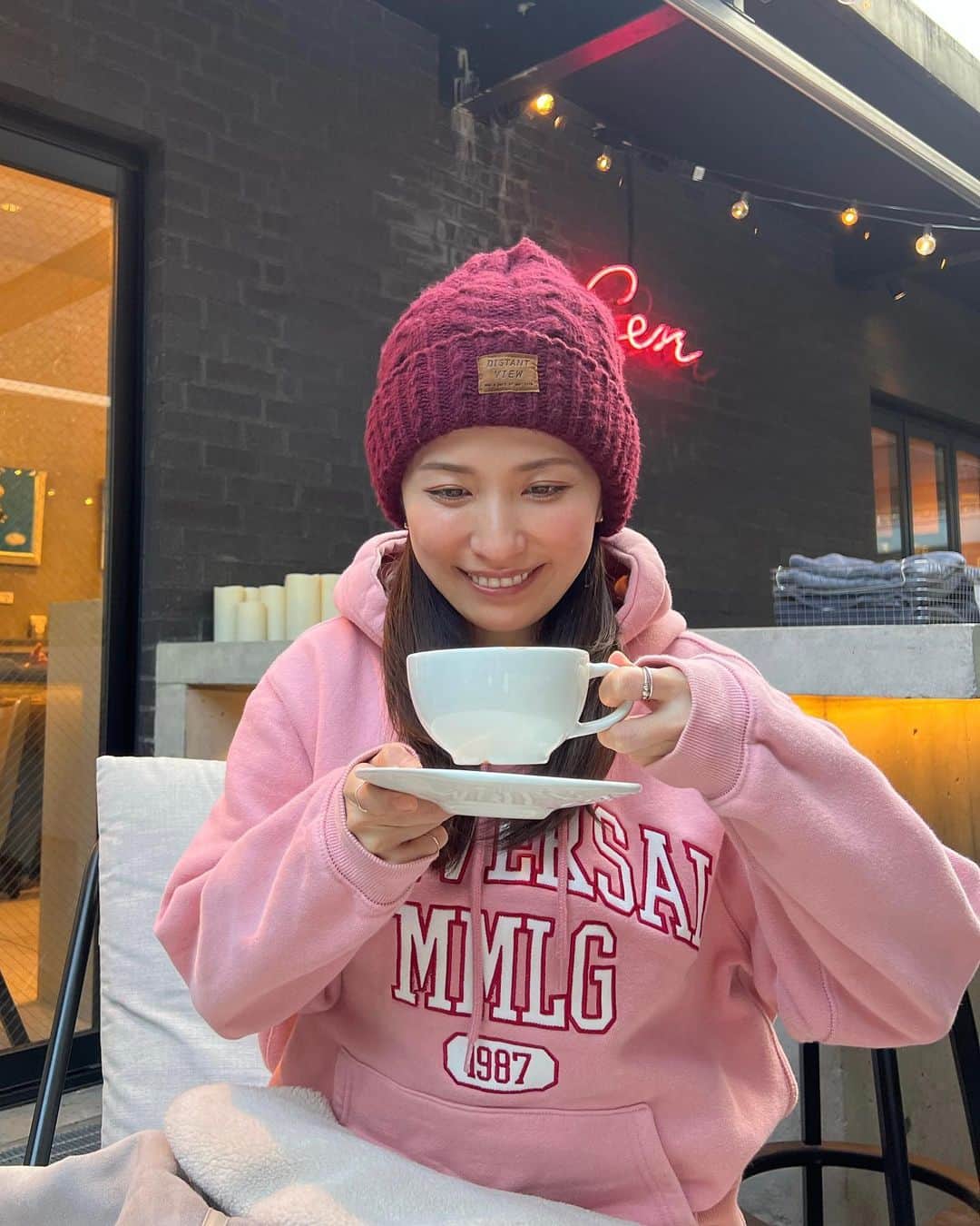 戸田れいのインスタグラム：「☕️🧣👭」