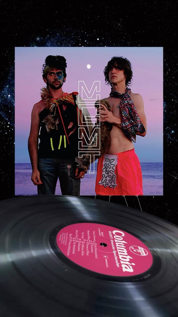 MGMTのインスタグラム：「For the first time ever, an exclusive 2-in-1 double-vinyl release of MGMT’s Oracular Spectacular and Metanoia EP can be YOURS. Available only for Just Like Heaven festival pass holders, in a limited quantity. 🪐 Snag your pass now and choose it as an add-on before they’re gone. Already have your pass? Instructions to add are below. See you May 13 in Pasadena, CA!」