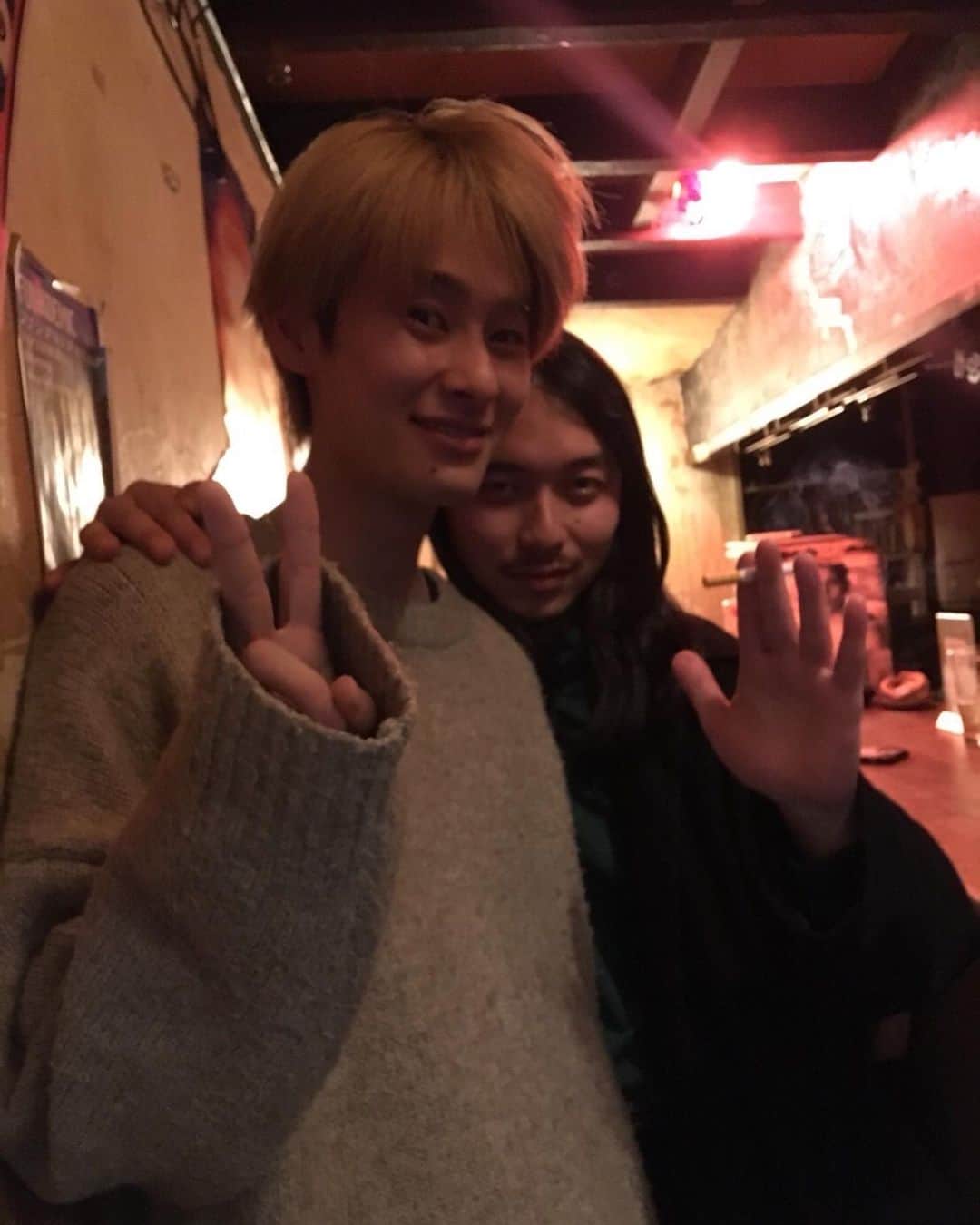 楽駆のインスタグラム：「大下ヒロトさん 誕生日おめでとう。  写真は2日前くらいの写真です」