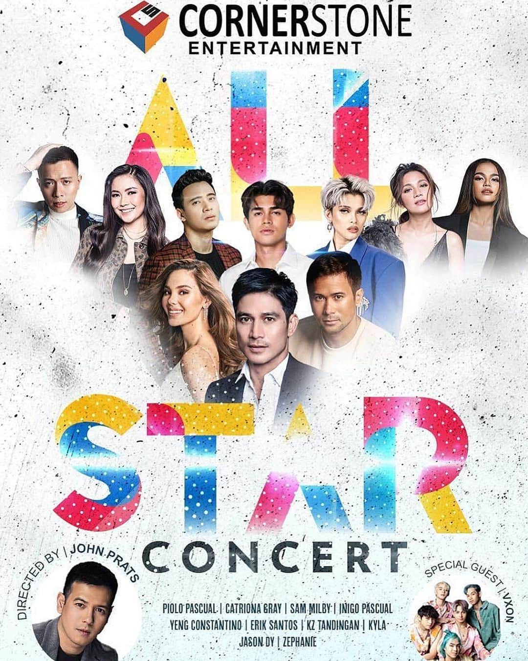 サム・ミルビーのインスタグラム：「We are coming together for a concert experience you will never forget!  Cornerstone Entertainment presents...  ALL STAR CONCERT  Piolo Pascual | Catriona Gray | Sam Milby | Inigo Pascual | Yeng Constantino | Erik Santos | KZ Tandingan | Kyla | Jason Dy | Zephanie  Special guest : VXON  Directed by: John Prats  COMING SOON TO THE USA! 🇺🇲  #AllStarConcert」