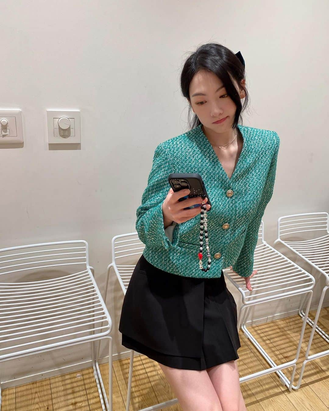 知英さんのインスタグラム写真 - (知英Instagram)「るんるん〰️♪( ´▽｀)〰️🦋💚」2月28日 11時28分 - kkangjji_