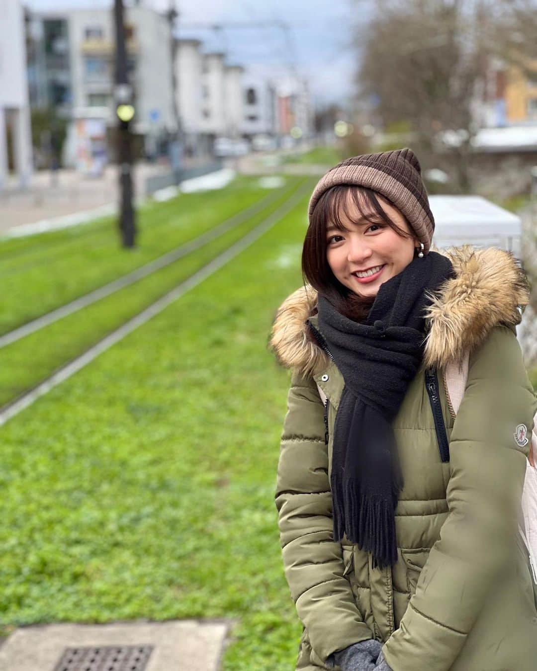 佐久間みなみのインスタグラム：「⠀ ずっと下書きに入れたまま⠀ 投稿するタイミングを見失っていたドイツの写真…⠀  寒くて常に鼻が真っ赤でした⛄️⠀  #フライブルク  #ドイツ」
