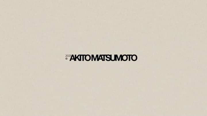 松本明人のインスタグラム：「AKITO MATSUMOTO - LOGO TEASER  Release date : 1 March 2023 Logo Design : Akito Matsumoto  2023 ©︎ AKITO MATSUMOTO」