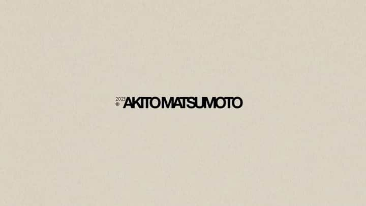 松本明人のインスタグラム：「AKITO MATSUMOTO - LOGO TEASER  Release date : 1 March 2023 Logo Design : Akito Matsumoto  2023 ©︎ AKITO MATSUMOTO」