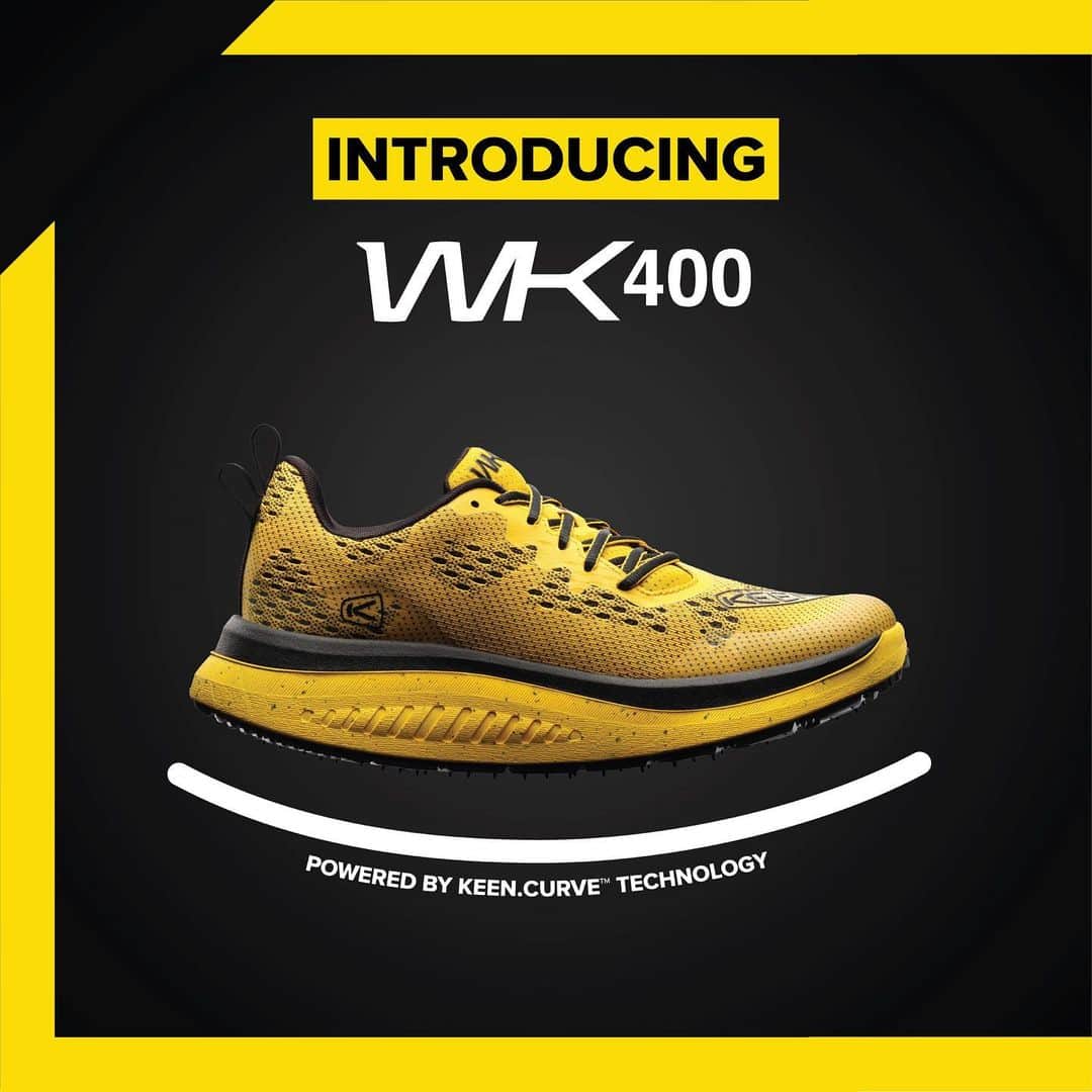 キーンのインスタグラム：「Introducing the WK400 🌙 🔥 Walking feels like rolling in our new shoe powered by KEEN.CURVE technology. Welcome to the walking revolution.  #KEEN #WK400」