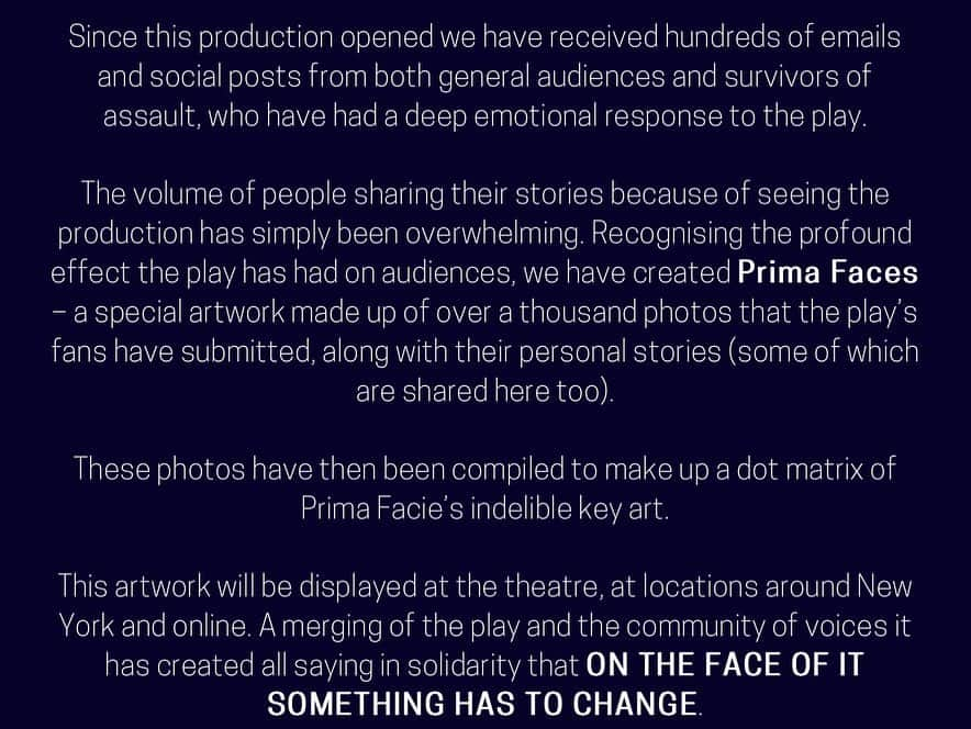 ジョディー・カマーさんのインスタグラム写真 - (ジョディー・カマーInstagram)「“Your faces. Your stories. Your Broadway”   How beautiful is this idea?  This action.  This message!   Thank you to every single person who sent in their image and story, there you are up on Broadway! Thank you all for continuing to be a part of this community and for supporting our play.   @jrbierman you’re a constant reminder as to what originality and integrity looks like. You’re motivated by matters of the heart and because of that, magic like this happens.   More info in the link in my bio. X」3月1日 2時51分 - jodiemcomer