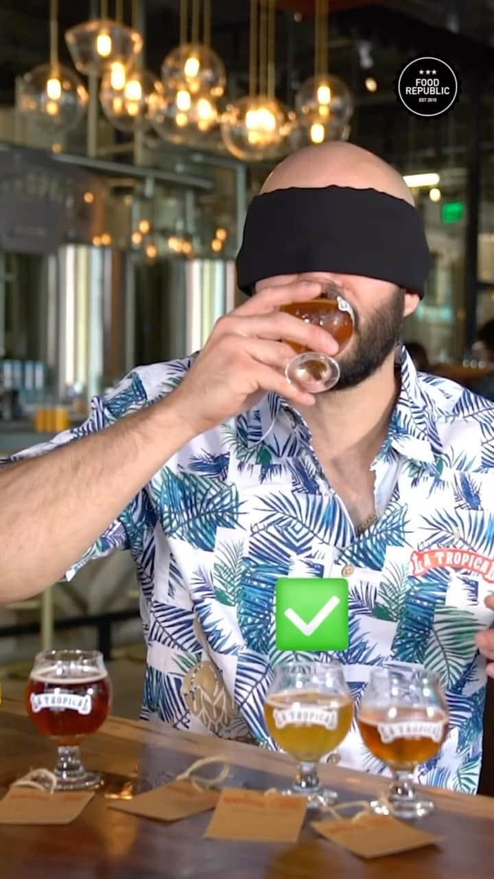 Food Republicのインスタグラム：「Finishing up February with a #BlindTasteTest at @latropicalbeer. How many could you get right? #FoodRepublic #FRavorites #Beer #Brewery」