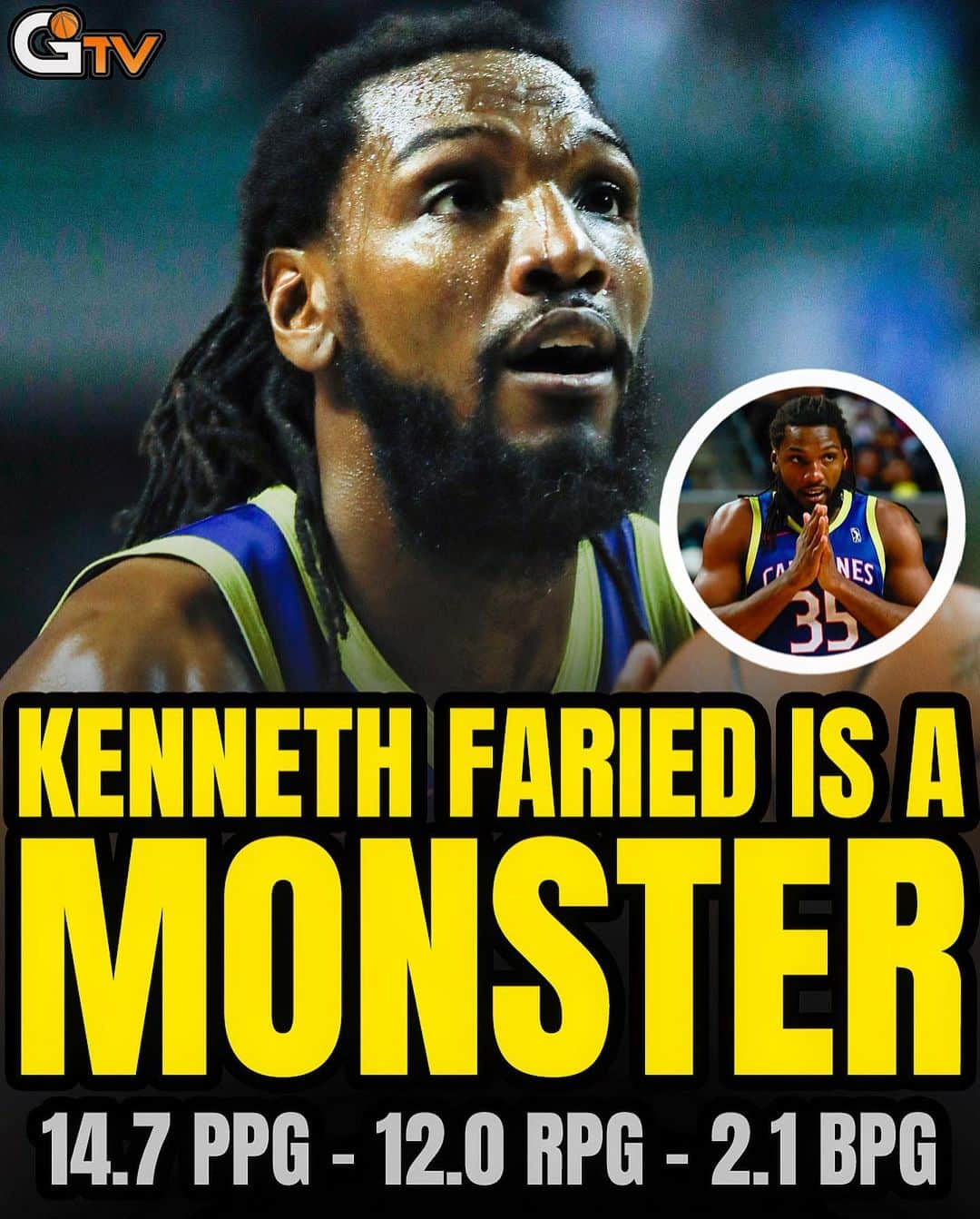 ケネス・フェリードのインスタグラム：「There’s no reason why Kenneth Faried shouldn’t be on an NBA roster right now! The 6’8” veteran still plays with the same energy, hustle, athleticism, and fearlessness he played with when he was on the Nuggets a decade ago. Faried is averaging 14.7 points, 12.0 rebounds, and 2.1 blocks for the @capitanescdmx. Over his last 3 games, he’s had 19, 19, and 15 rebounds. 💪 @kennethfaried35   Kenneth currently ranks 3rd in the G League in rebounding and 4th in blocks. What team could use this man on their roster?」