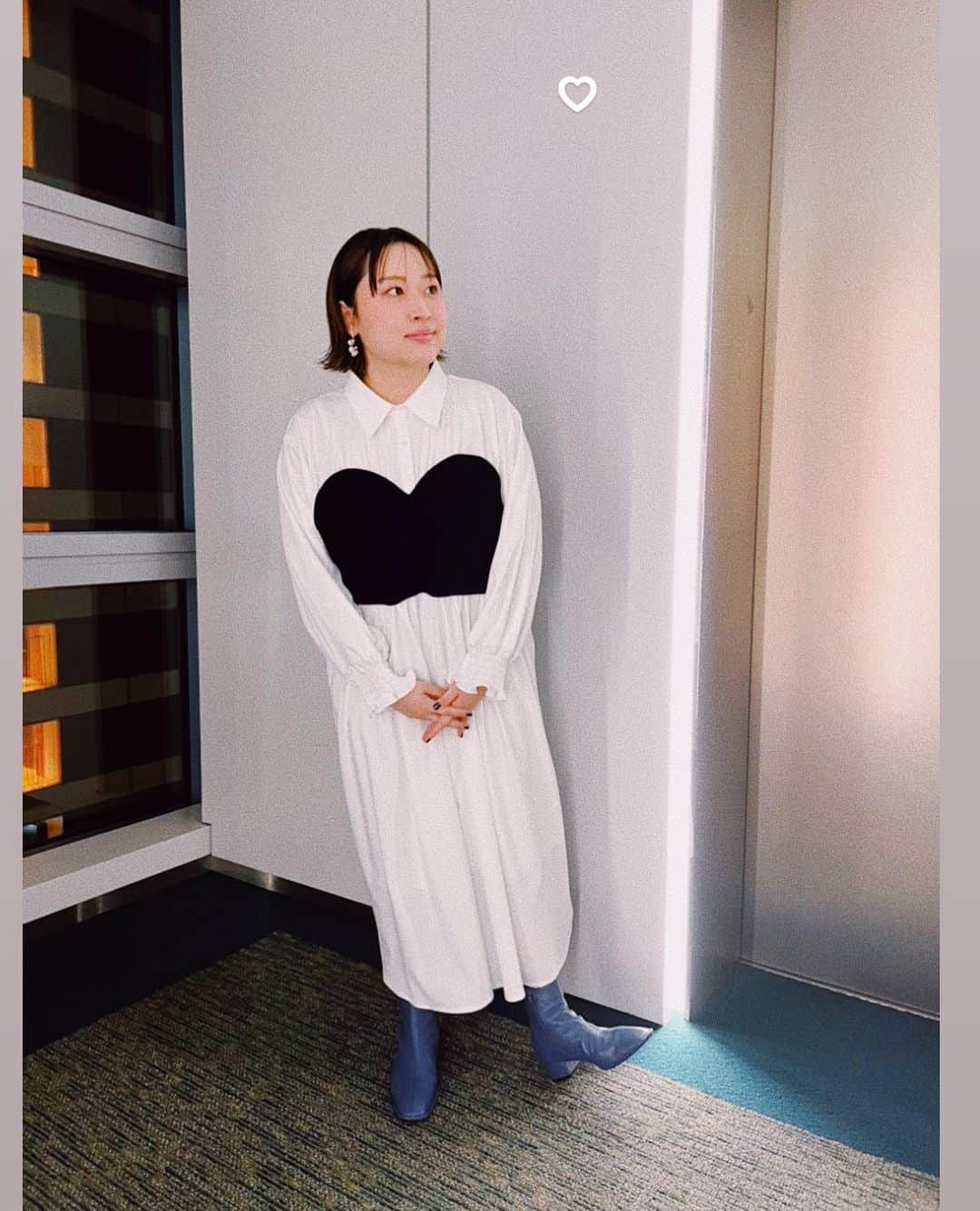 丸山礼さんのインスタグラム写真 - (丸山礼Instagram)「さんまさんに 逆パンダって言われたワンピース🐼」3月1日 11時18分 - rei_maruyama