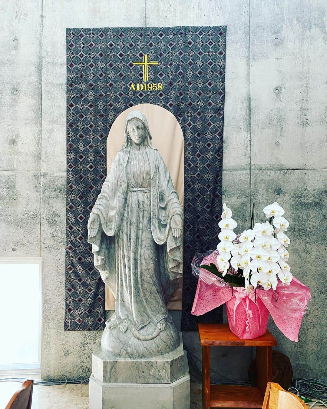 三谷晶子のインスタグラム：「古田町マリアカトリック教会のマリア像は蛇を踏んでいる。  〝主なる神が造られた野の生き物のうちで、最も賢いのは蛇であった。蛇は女に言った。 「園のどの木からも食べてはいけない、などと神は言われたのか。」  女は蛇に答えた。 「わたしたちは園の木の果実を食べてもよいのです。でも、園の中央に生えている木の果実だけは、食べてはいけない、触れてもいけない、死んではいけないから、と神様はおっしゃいました。」  蛇は女に言った。「決して死ぬことはない。それを食べると、目が開け、神のように善悪を知るものとなることを神はご存知なのだ。」 女が見ると、その木はいかにもおいしそうで、目を引き付け、賢くなるように唆していた。女は実をとって食べ、一緒にいた男にも渡したので彼も食べた。 二人の目は開け、自分たちが裸であることを知り、二人はいちじくの葉をつづり合わせ、腰を覆うものとした。  ［創世記2・7-9、3・1-7］  蛇が悪いのか、女が悪いのかと言われがちな話もよく読むと、蛇は実を食べろとは言っていないこと、そして、目が開けたときにアダムとイブが、〝裸であることを知った〟ことが印象的だった。  わたし達は裸であったことさえ、時に忘れてしまうけれど、裸であることを忘れ得ぬことを本当はいつだって知っている。  The statue of Maria in the Furuta-cho Maria Catholic Church is stepping on a snake.  "Of the creatures in the field created by the Lord God, the wisest was the snake. The snake said to the woman.  "Did God say that you should not eat from any tree in the garden?"  The woman answered the snake.  "We may eat the fruit of the tree in the garden. But God said that only the fruit of the tree growing in the center of the garden should not be eaten, touched, or died."  The snake said to the woman. " I will never die. God knows that if you eat it, your eyes will open and you will know good and evil like God."  When the woman saw it, the tree looked very delicious, attracting the eyes, and instigating it to be smart. The woman took the fruit and ate it, and gave it to the man he was with, so he ate it too.  The two of them opened their eyes and learned that they were naked, so they decided to spell the fig leaves together and cover their hips.  [Genesis 2, 7-9, 3, 1-7]  When I often read stories that tend to be told whether snakes are bad or women are bad, it was impressive that snakes did not tell them to eat fruit, and that Adam and Eve knew that they were "naked" when their eyes were opened.  We sometimes forget that we were naked, but we really always know that we can't forget to be naked.  #island  #islandlife  #islandliving  #islandlifestyle  #amami #奄美大島」