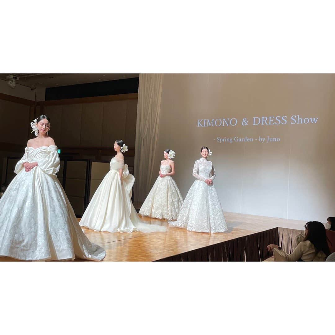 夢子さんのインスタグラム写真 - (夢子Instagram)「. JUNO Wedding Show at Yokohama Royal Park Hotel💐 .  #ウェディングドレス  #ウエディングドレス  #weddingdress  #showmodel  #横浜ロイヤルパークホテル  #junowedding  #gunnsmodel  #ドレスショー  #カラードレス  #ホワイトドレス  #生花ヘアアレンジ」3月1日 17時39分 - yumeko0421