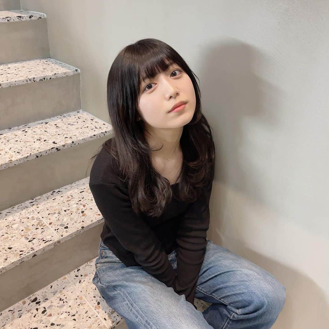 吉田莉桜さんのインスタグラム写真 - (吉田莉桜Instagram)「髪染めた  こういうコーデが1番好、、‪^_−♡‬ 3月スタート(♡)」3月1日 19時23分 - yoshida_rio_official