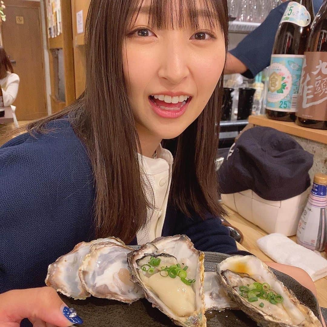 葉月さんのインスタグラム写真 - (葉月Instagram)「牡蠣鍋食べた後に牡蠣食べた牡蠣バグ女」3月1日 21時33分 - hazu1121