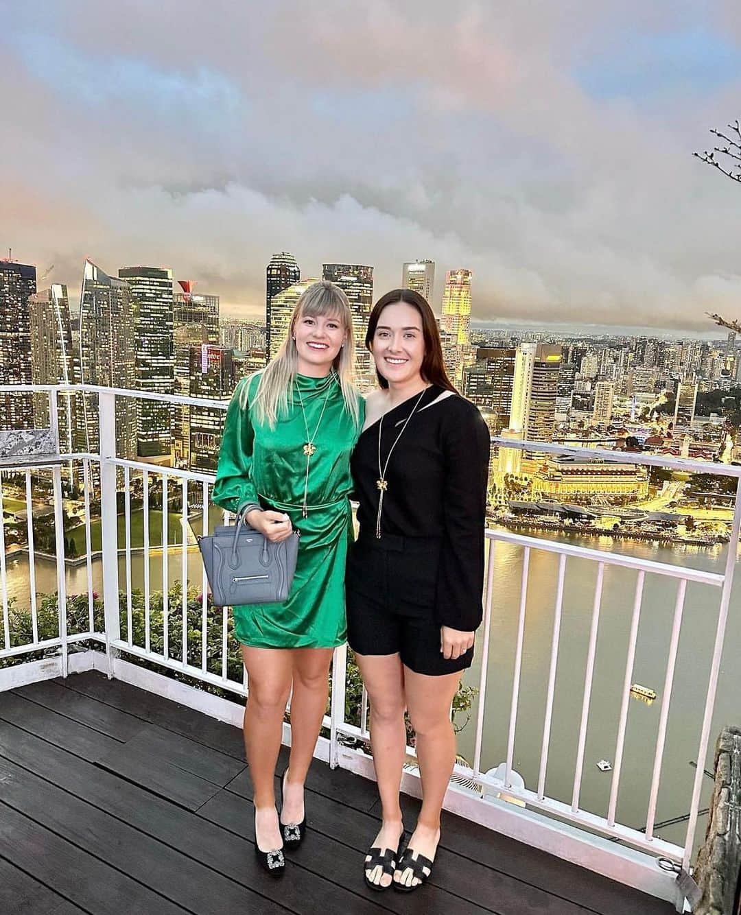 ハナ・グリーンのインスタグラム：「Last night ☺️ @hsbcwomensgolf」