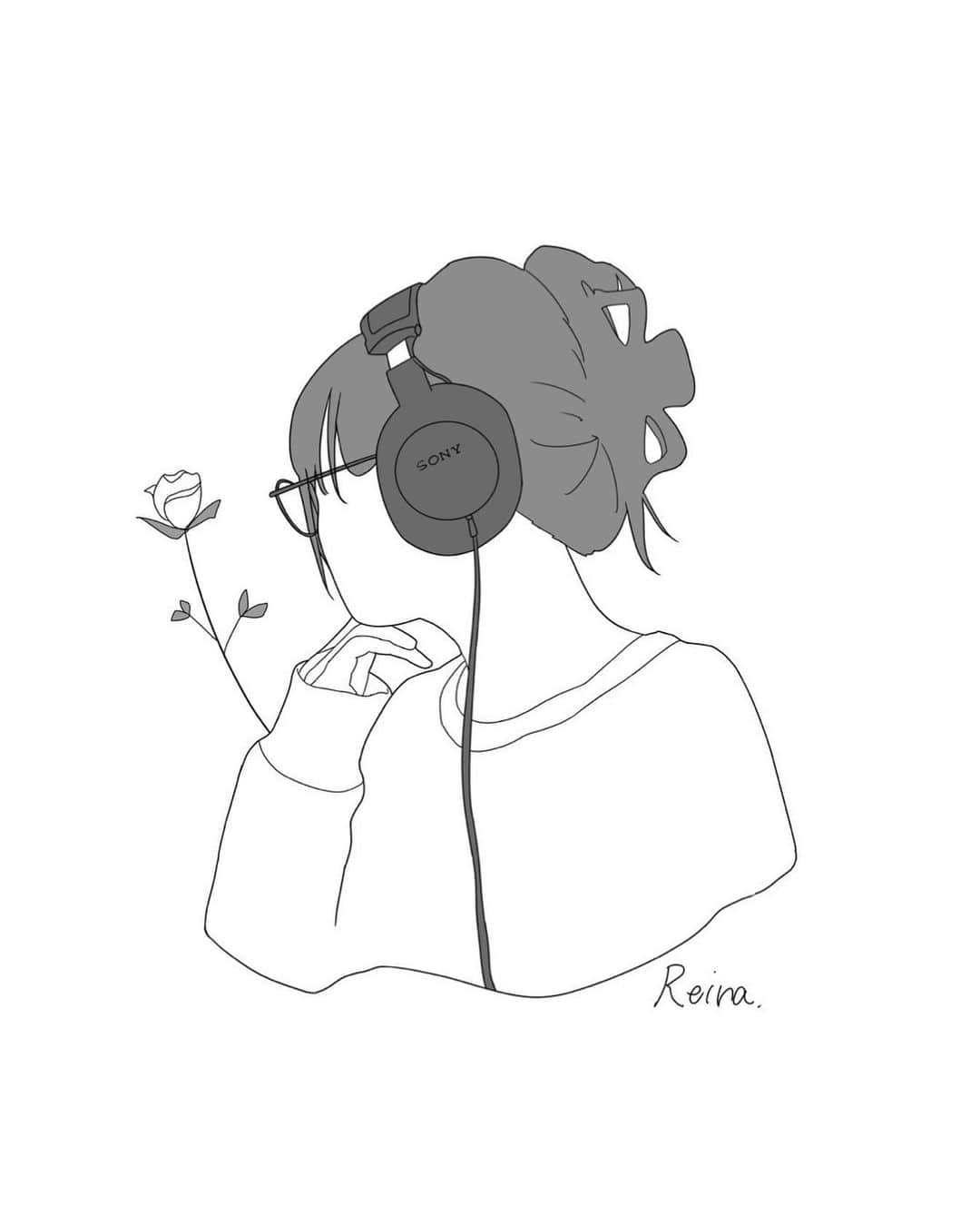のインスタグラム：「弟の可愛いい彼女ちゃんころが、素敵なイラストをプレゼントしてくれました🌷」