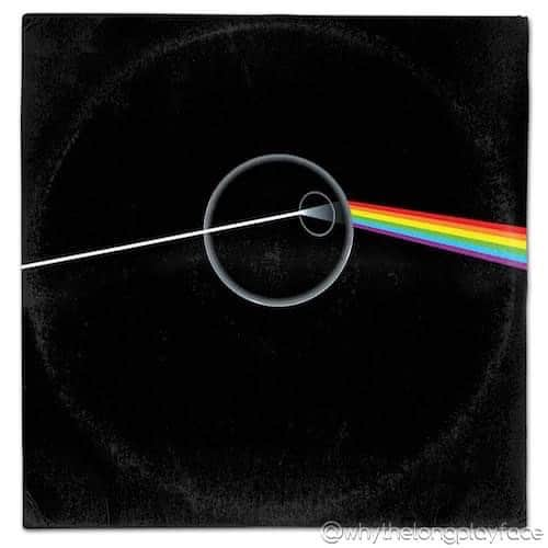 WhyTheLongPlayFaceのインスタグラム：「Happy Birthday to #pinkfloyd ‘s #darksideofthemoon which turns 50 today! 🎂  #DarkSideOfTheMoon50」