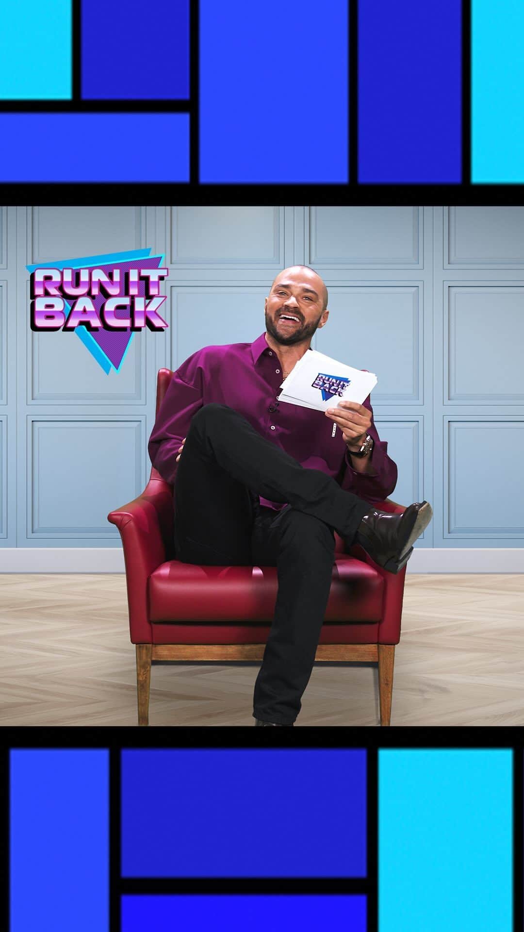 のインスタグラム：「Our series “Run It Back” is BACK –– and better than ever!   Watch as @iJesseWilliams, star of the new @Netflix rom-com “Your Place Or Mine,” decides if we should bring back some of the most iconic love story tropes, or keep them in the past!   #RunItBack #Colbert」