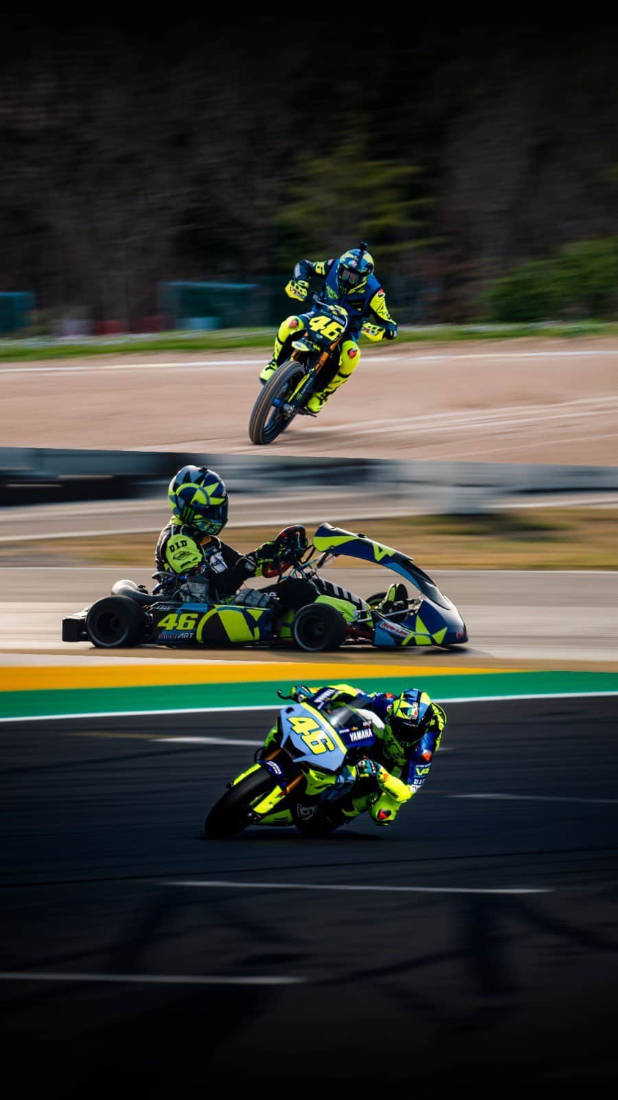 バレンティーノ・ロッシのインスタグラム：「Thursday Friday Saturday  Val Vibrata Misano MotoRanch  Triple Crown 3/3  🎥 by @gopro」