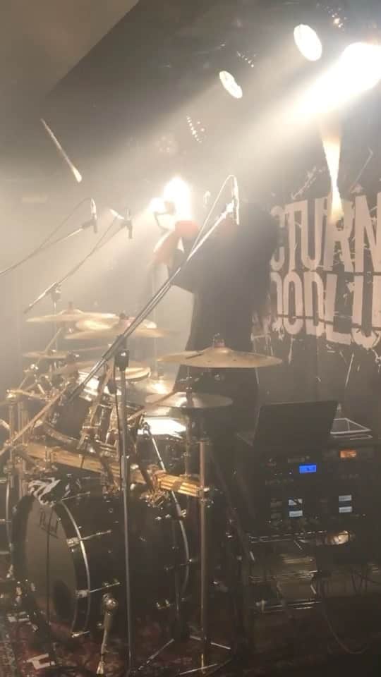Natsuのインスタグラム：「2023.02.26 新代田FEVER NOCTURNAL BLOODLUST Presents  関東ツアー “THE IMPULSE”  Produced by 尋  #nocturnalbloodlust #ノクブラ #drums #drumcam #drummer #metal  #metalhead #metalcore #deathcore #deathmetal #blastbeat #japanesemetal #japanesemetalcore #breakdowns #breakdown #doublebassdrum」