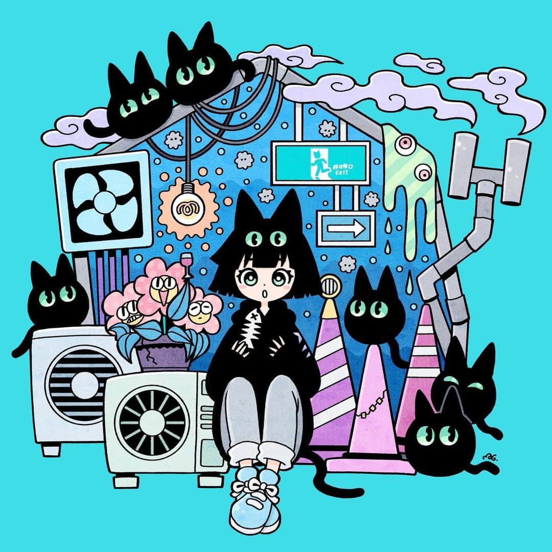 北極まぐのインスタグラム：「ひみつの場所/The Secret Place  #illustration #artwork」