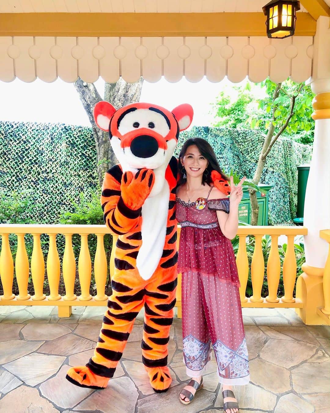 矢部あやのインスタグラム：「201906 彼氏みのあるティガー ・ #hkdisneyland #hongkongdisneyland」