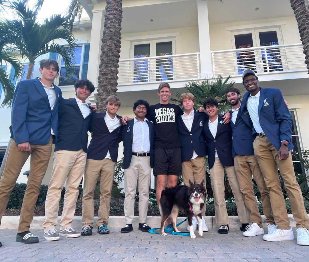 ケビン・アンダーソンのインスタグラム：「KEVIN ANDERSON TENNIS & MINDFULNESS CAMP  A MASSIVE THANK YOU to Inspiring Children Foundation supporter and former ATP Top 5 player, Kevin Anderson, for hosting 7 of our TEAM BRYAN players for an exclusive tennis and mindfulness camp in Delray Beach, Florida!  Over the 5 day camp, Kevin shared not only his in-depth knowledge of the game of tennis, but his knowledge about mindfulness and meditation that has helped him tremendously in his own life. Throughout the trip, ICF / TEAM BRYAN youth experienced professional-level tennis training and coaching from Kevin, mindfulness activities, breathing exercises, open and meaningful conversations, team-building activities on the beach, cold plunges, and much much more all alongside Kevin Anderson.  A special thank you goes out to Kevin & his family, as well as hosts Buddy & Dylan for housing our team and being so welcoming and open to everyone. You all truly helped make this trip an extraordinary experience!   And thank you to ICF / TEAM BRYAN Alumni & Manager, Ricky Sypert, for managing the trip and leading the group! 🙌  We cannot thank Kevin enough not only for providing this once-in-lifetime opportunity to our youth, but also for being such a leader, role model, and example of what it means to be extraordinary for our youth in the program. The wisdom and insight Kevin shared with our youth over this camp was extremely impactful, and we deeply appreciate his passion for personal growth, personal development, and healing through the tools of tennis and most importantly, mindfulness. 🙏  We hope to see you all again soon!  #TeamBryan #NoQuit #InspiringChildren #Meditation #Tennis #mindfulness」