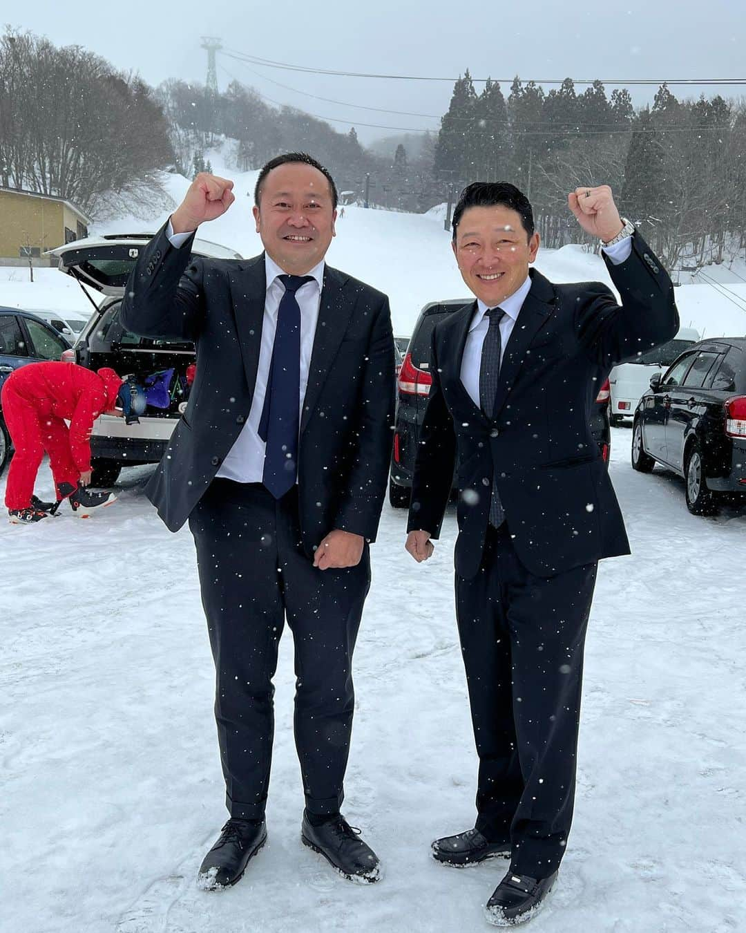 立花陽三のインスタグラム：「山形蔵王！⛷⛄️ モンテディオ山形の相田社長と！  山形に仕事で、あちこちお邪魔してきました。  copal山形は、素晴らしい施設でした❗️」