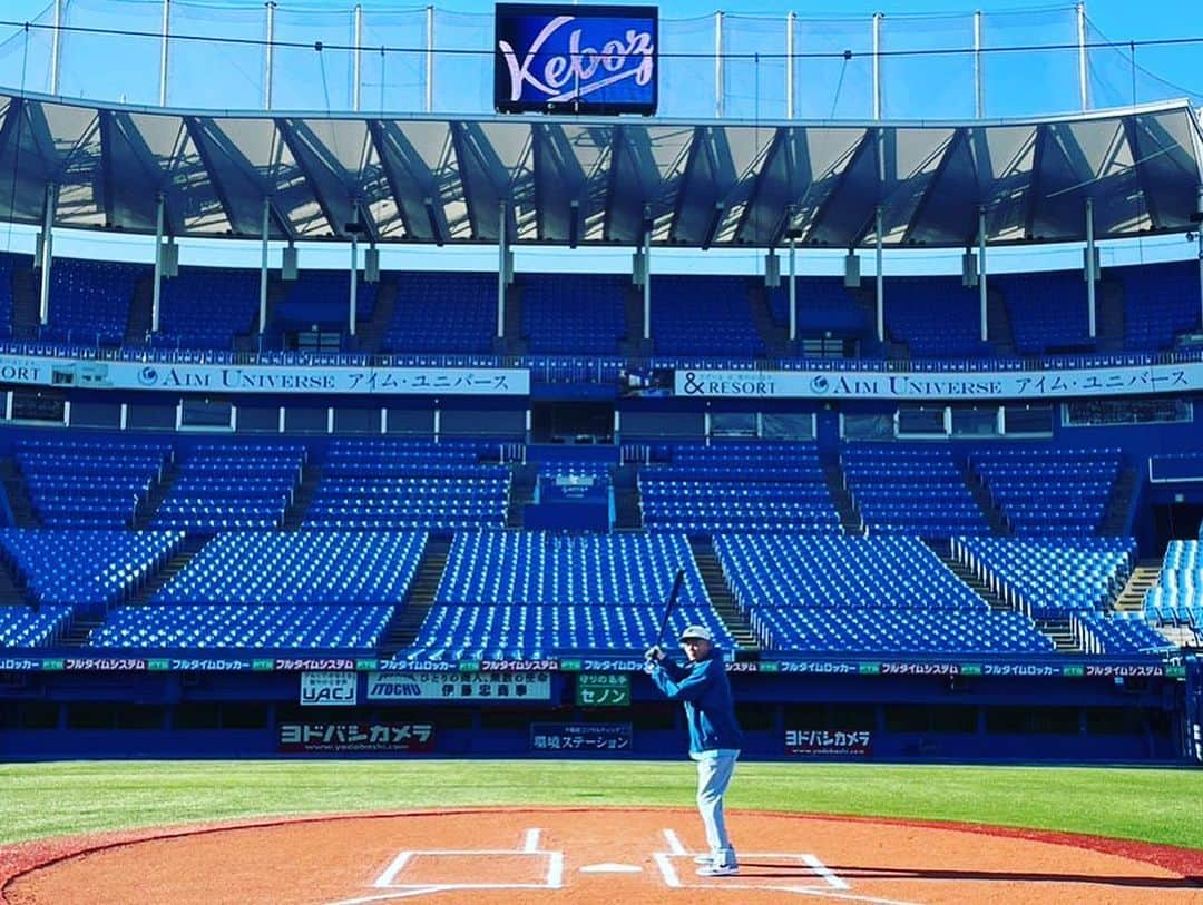 あばれる君のインスタグラム：「野球コーディネート大好き🏟✨kebozさんとの撮影⚾️夢の時間でした💪  　#keboz」