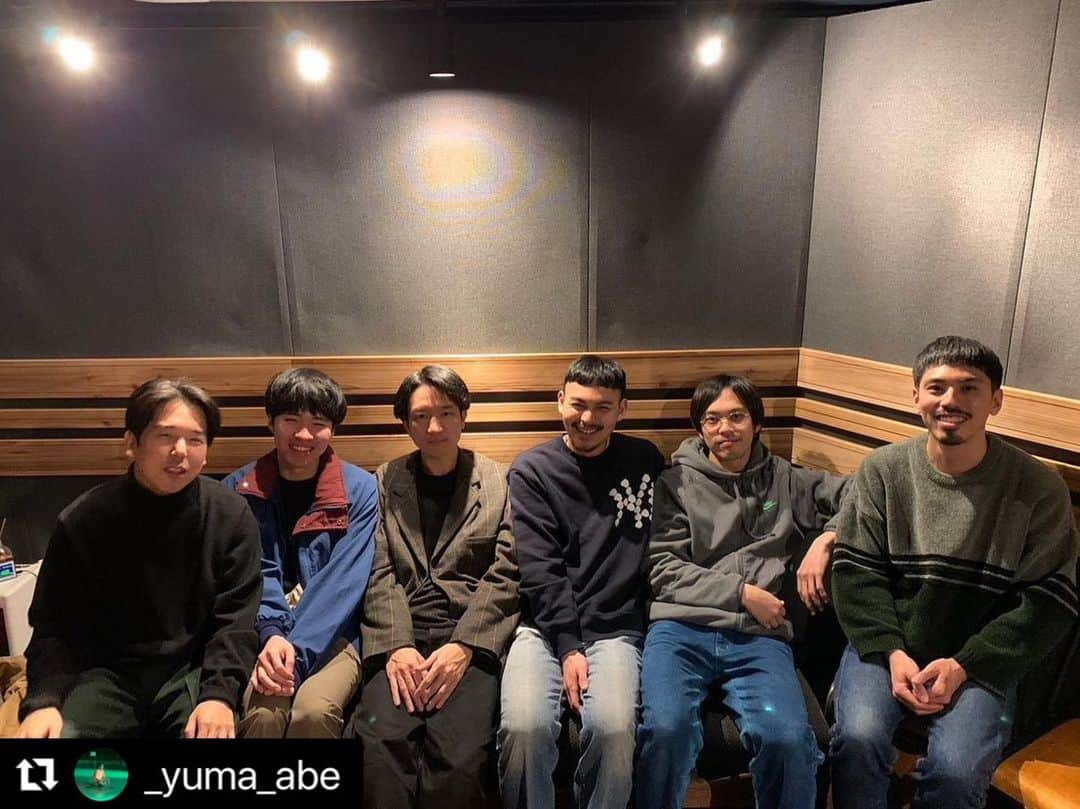 never young beachさんのインスタグラム写真 - (never young beachInstagram)「RECORDING🎙🎸🎹 never young beach new album🛸 @_yuma_abe @keigo_tatsumi @kent_suzu @okd_tkr @simon_aka_ysk @yuma_kooda #neveryoungbeach #ネバーヤングビーチ #ネバヤン   #Repost @_yuma_abe with @use.repost ・・・ 「もうすぐ！」 @never_young_beach_official」3月3日 19時52分 - never_young_beach_official