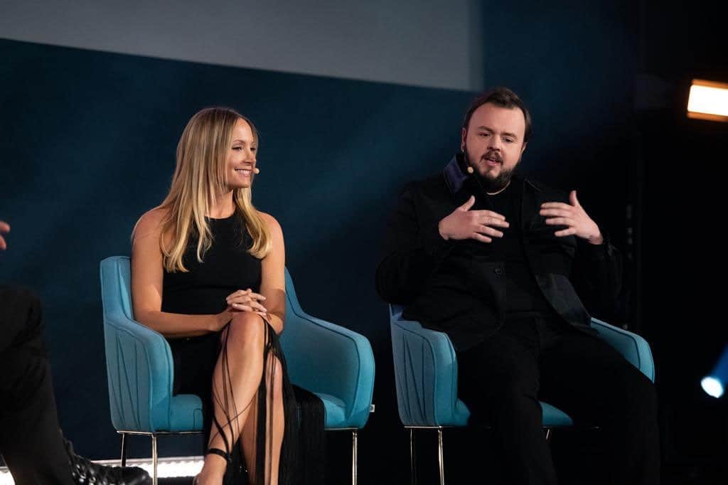 ジョアン・フロッグガットさんのインスタグラム写真 - (ジョアン・フロッグガットInstagram)「The brilliant @johnbradleywest and me, talking all things NORTH SHORE at the ITV Drama festival this week.   ‘Set on and around Sydney Harbour, North Shore follows a clash of cultures when British and Australian detectives team up to solve a complex murder mystery, and uncover a conspiracy with international political consequences.’」3月3日 22時29分 - jofroggatt