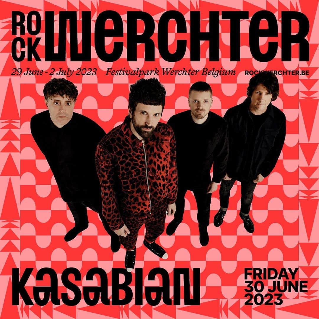 カサビアンのインスタグラム：「We’re playing @rockwerchterfestival in Belgium on 30th June! 🔥🔥  Grab tickets here: www.rockwercher.be」