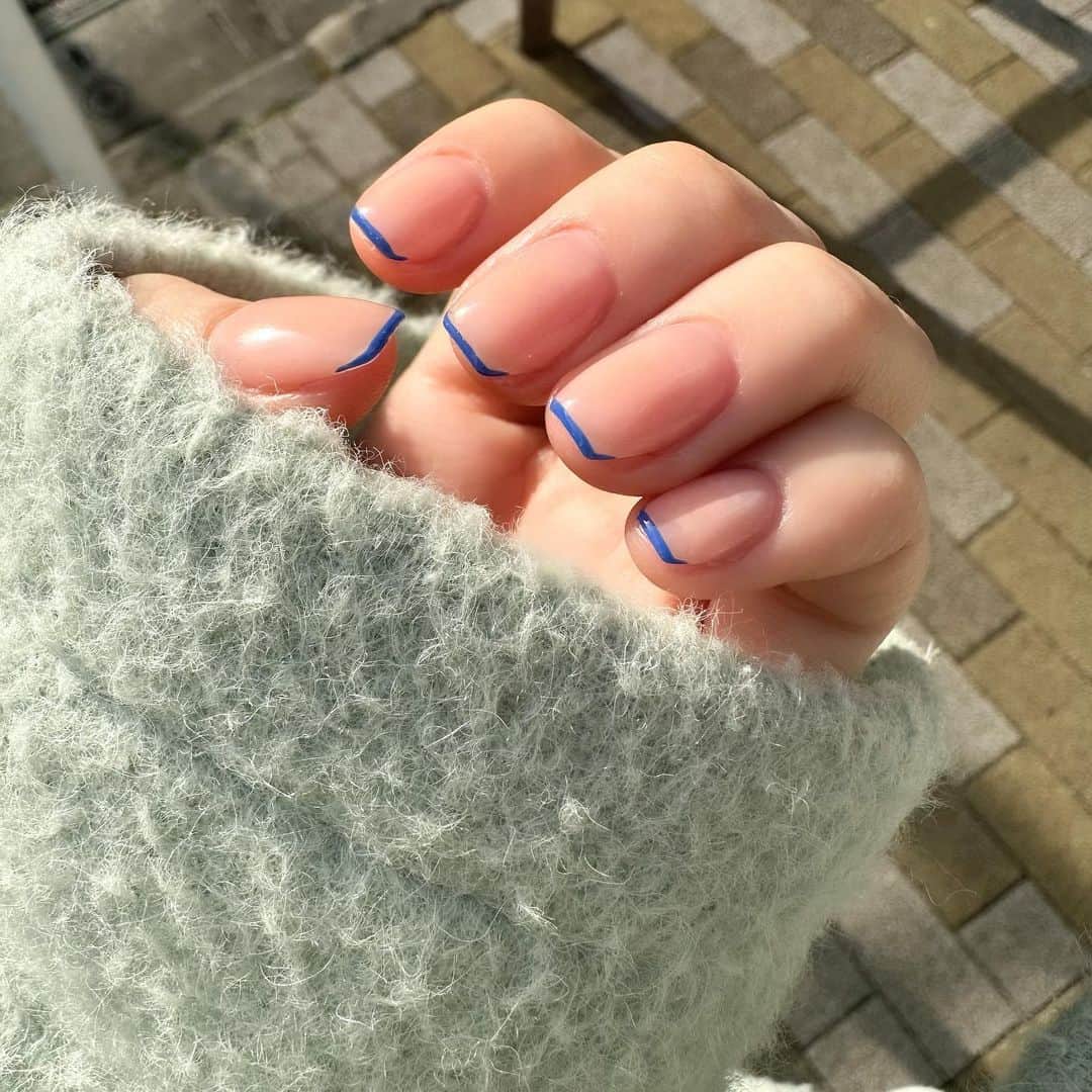 来栖りんのインスタグラム：「今回はシンプルにしてもらいましたおしゃれ可愛いお気に入り！りんさんいつもありがとうございます！ 明日イベントで近くで見てー👁」