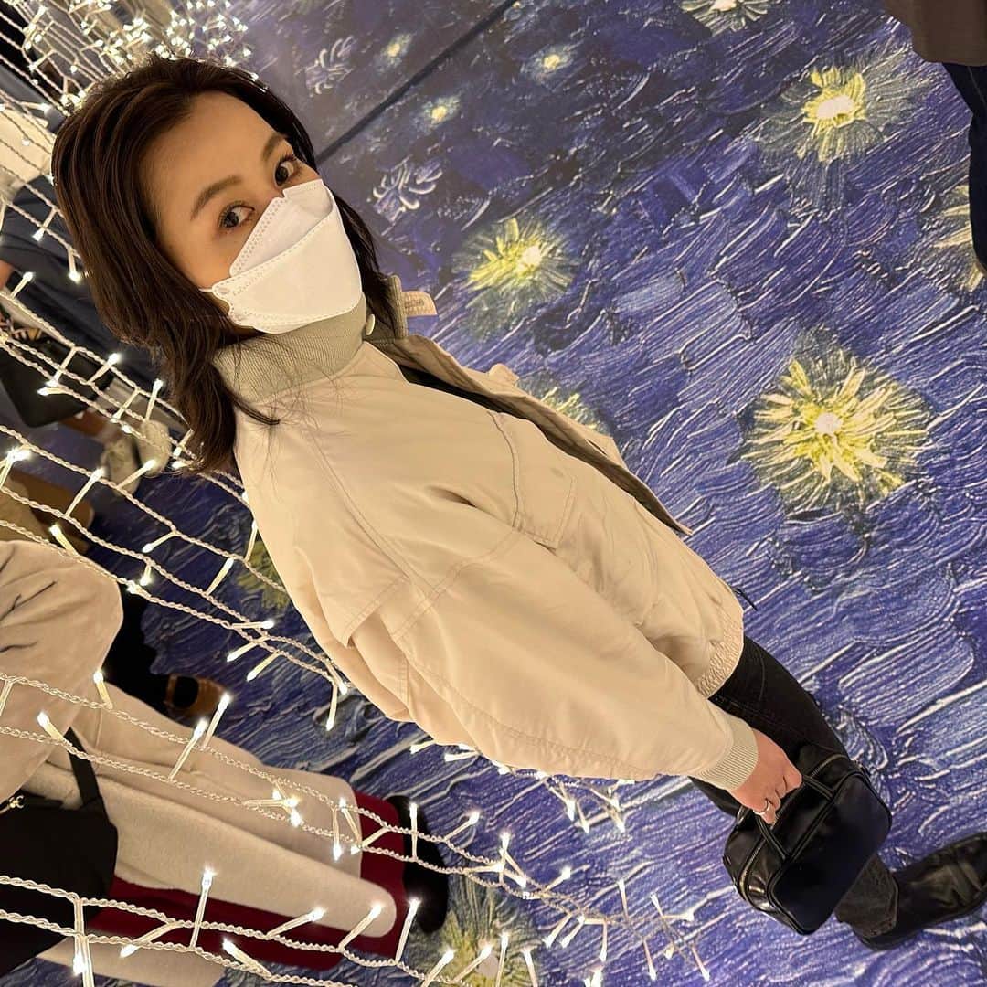 高須みほのインスタグラム：「🌌 Van Gogh Alive ゴッホさん、堪能できました 明日まで！🌻 #ゴッホアライブ #金山南ビル美術館棟 #旧名古屋ボストン美術館 #名古屋」