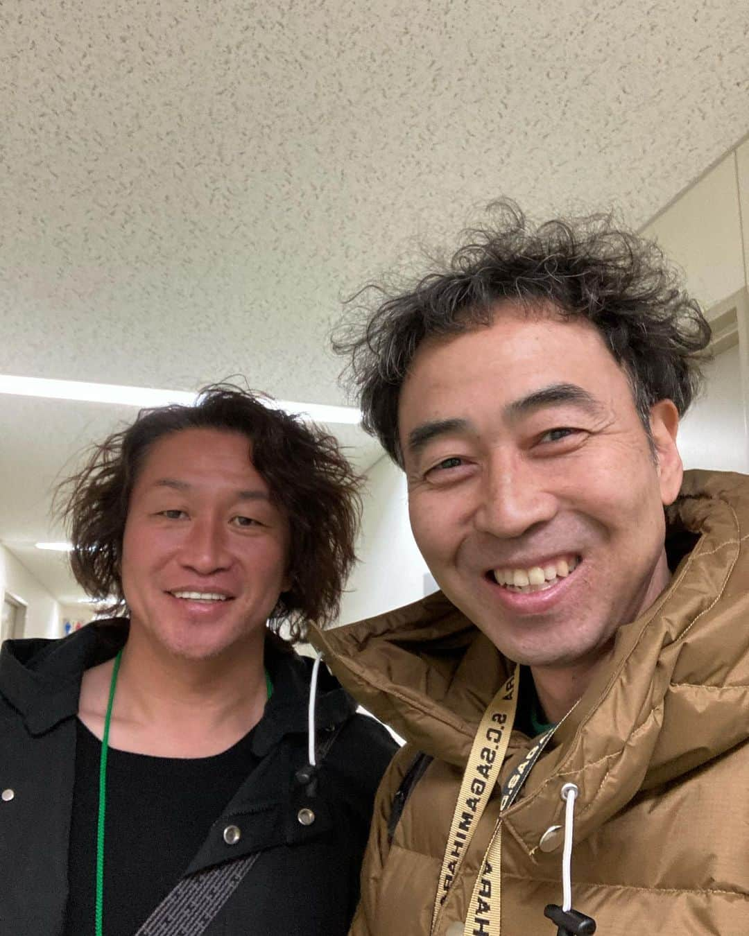 ワッキーさんのインスタグラム写真 - (ワッキーInstagram)「同級生の野人に会ったよ^_^  #Jリーグ #岡野雅行」3月4日 16時21分 - japan_wacky