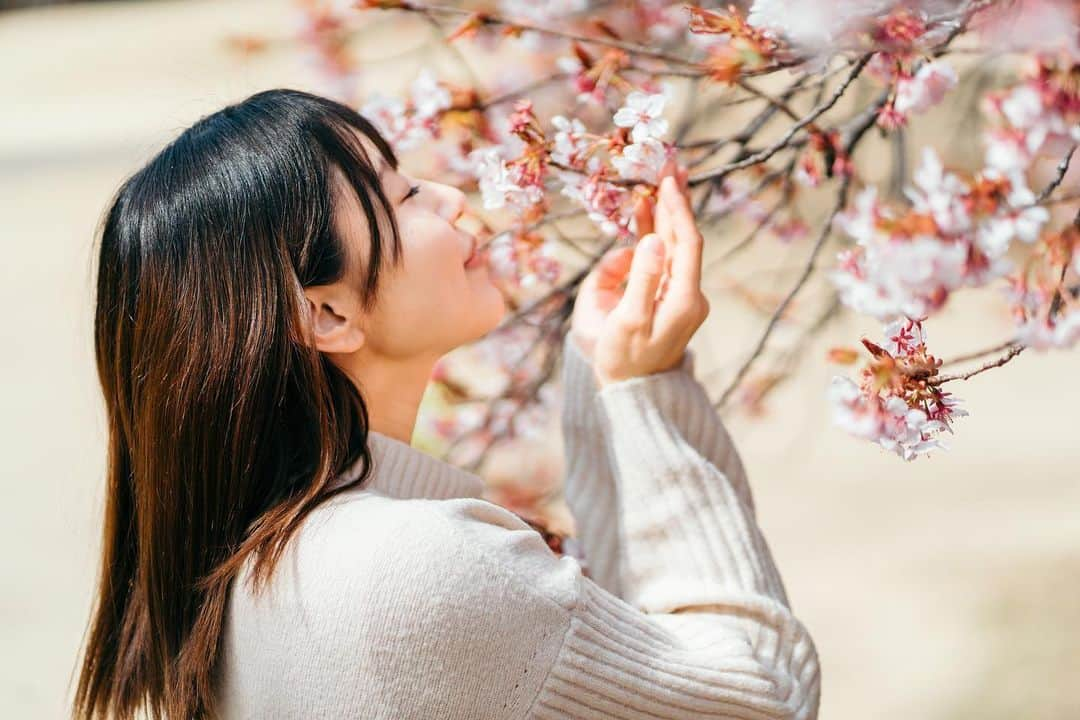 ホームランなみちさんのインスタグラム写真 - (ホームランなみちInstagram)「📷🌸  先日カメラ友達と新宿御苑に行った時に撮ってもらったマタニティフォト🤰 カメラマンはあやかちゃん（@ayaka.photograph）📷♡  デートを切り取ったみたいな素敵な写真を撮ってくれましたー♡ 全部素敵だけど6枚目の写真が特にお気に入り🥰 5枚目のパンパンお腹のパーツ写真も柔らかい光が差し込む神秘的な写真でキュンとする🫰  他にも素敵な写真を送ってくれたのでまた投稿します♡  旦那さんは臨月に新宿に行く私を心配してついてきただけなのに、モデルをするとは思ってなくてすごくラフな格好🤣 だけどモデルもしっかりこなしてくれて優しい🫰 インスタに載るの恥ずかしいって言ってたけど、素敵な写真だから載せちゃうね🙃♡  #📷 #🌸 #🤰 #👶  #マタニティフォト #カップルフォト」3月4日 8時01分 - nami_onpu_uta