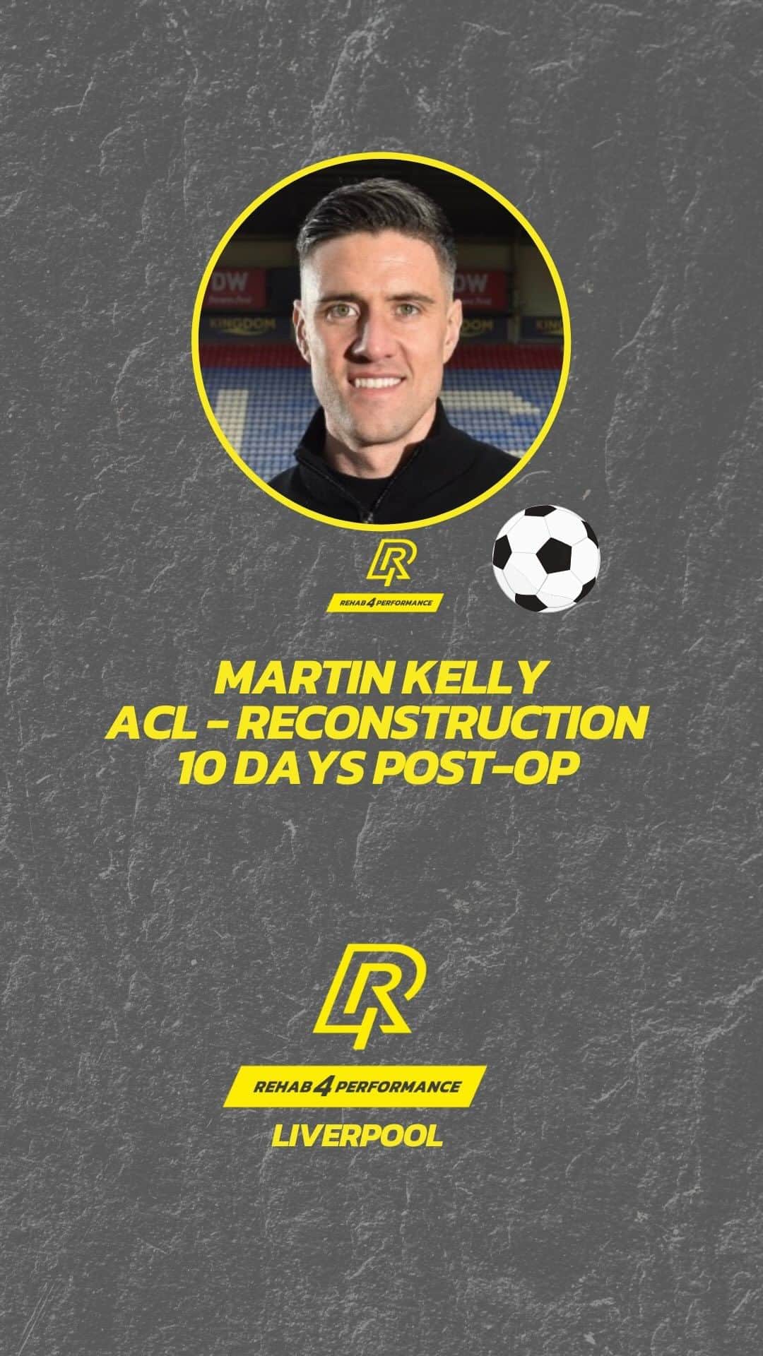 マーティン・ケリーのインスタグラム：「Just 10 days after his ACL reconstruction surgery and @martinkelly_34 is already layering in the foundations for his rehab.  ✅ Control effusion   ✅ Gain full extension   ✅ Gradually progress ROM  ✅ Quads and Hamstring strength work   Keep following for regular updates on his progress!   #ACL #aclreconstruction #kneesurgery #professionalfootballer」