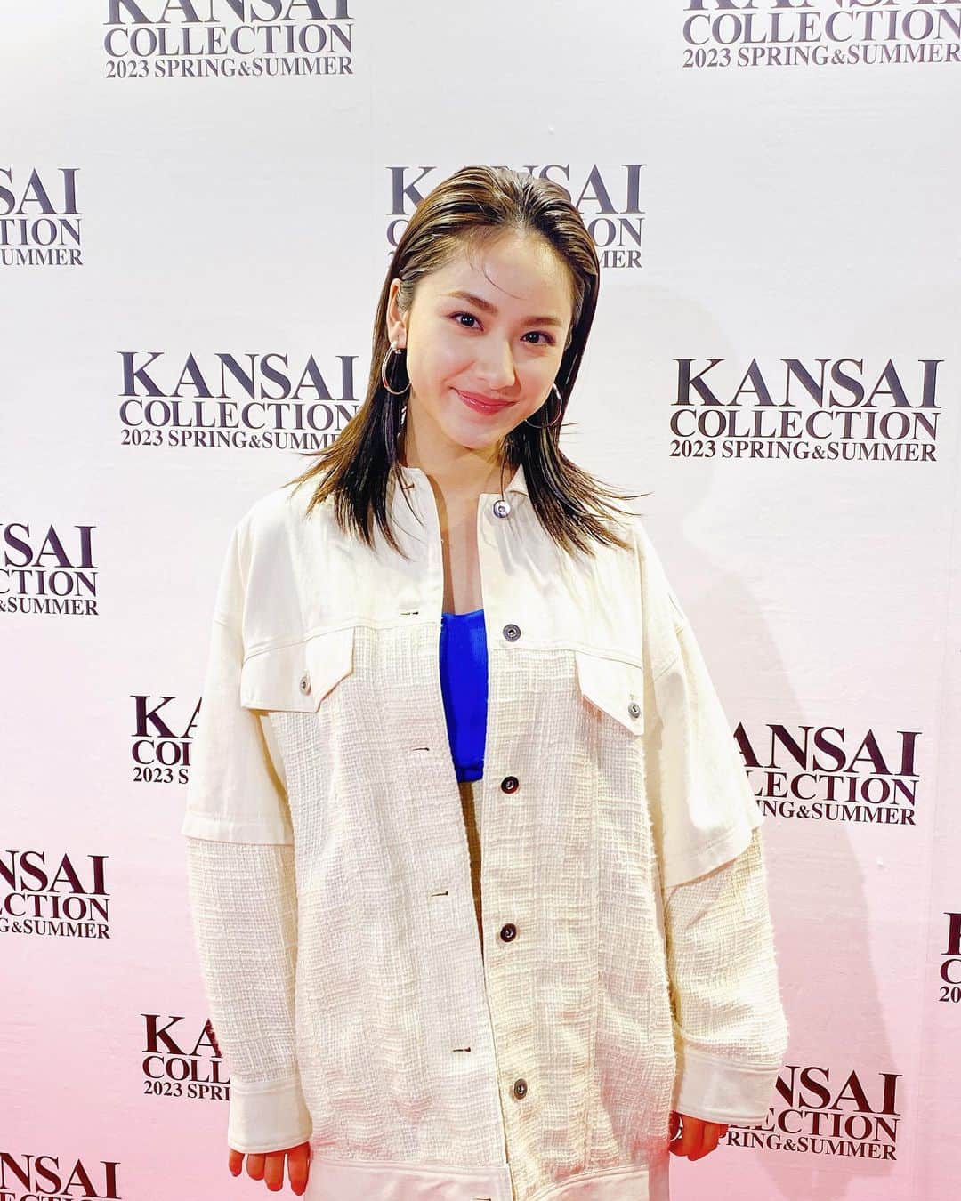 平祐奈のインスタグラム：「🕺🤍💙 関西コレクション ありがとうございました〜！！  楽しかった🫶 #関コレ #MURUA」