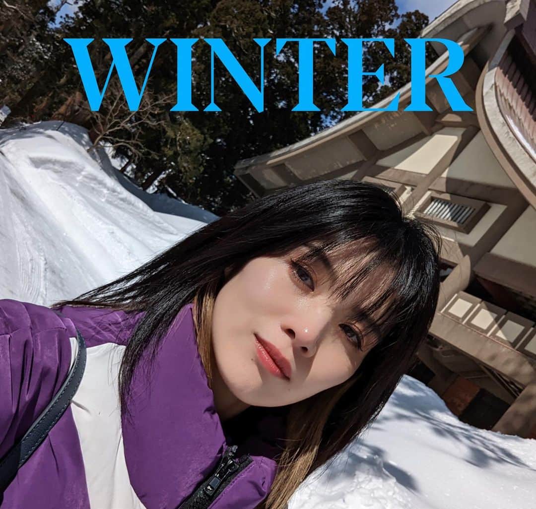 Erieのインスタグラム：「☃️❄️ 春かと思いや、雪〜☃️」