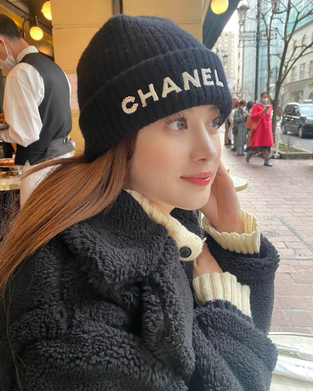 miiのインスタグラム：「冬服投稿ラスト🐑」