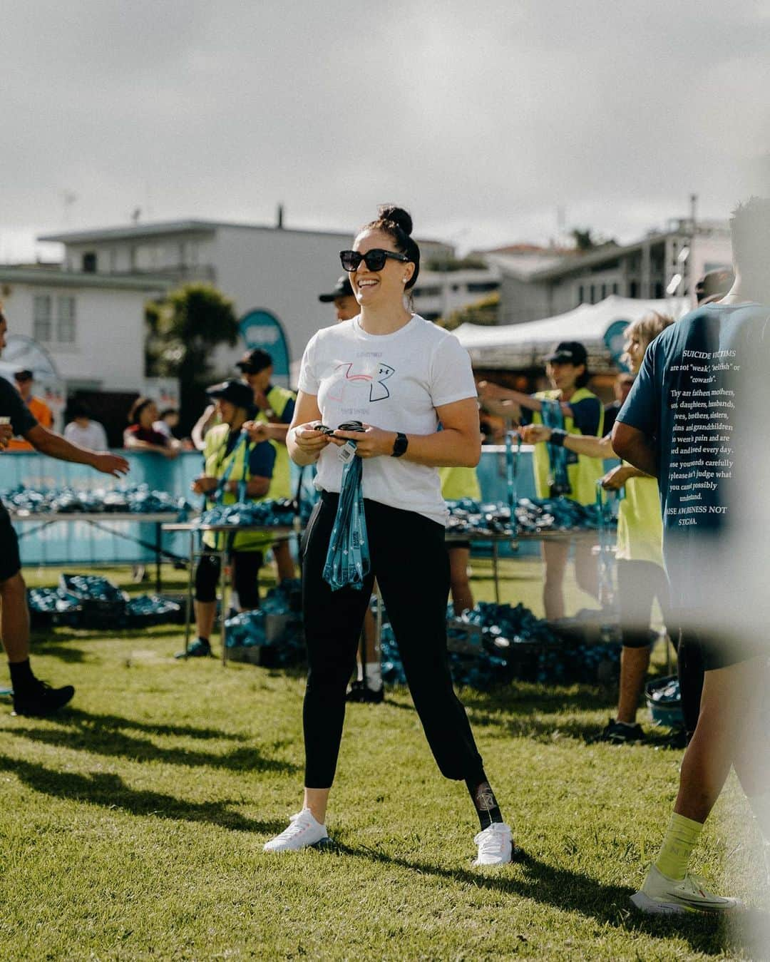 Sophie Pascoeのインスタグラム：「Epic morning spent with the Under Armour crew at the Round the Bays event in Auckland. Congratulations to everyone who participated,  supported & volunteered! 💙#roundthebays2023 #teamUA #underarmour #ad」