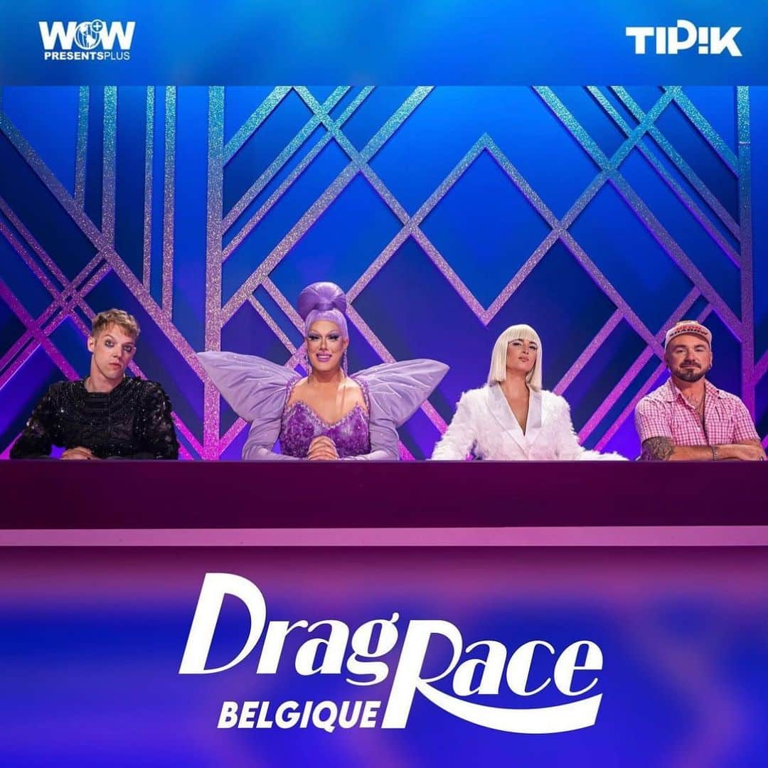 ジャンポールレスパナールのインスタグラム：「. Time for the…  Design challenge! Start your engine!  🏁 . @dragracebelgique new episode, tonight at 9PM CET on @tipikrtbf (Belgium) and already on @wowpresentsplus (worldwide ex. Belgium)!  . #DragRaceBelgium, hosted by Canadas Drag Race icon @ritabagaz,  - Thursdays at 11AM PT/8PM CET on RTBF Auvio (Belgium) and @wowpresentsplus (worldwide ex. Belgium) - Sundays at 9PM CET in your Belgian television screens on @tipikrtbf (Belgium only) . ❤️🧡💛💚💙💜🤍💖🤎🖤 . @amanda_tears  @brittany_von_bottoks  @dragcouenne  @ednasorgelsen  @mademoiselleboop  @athena.sorgelikis  @mocca_bone  @peach_rch  @susanfromgrindr  @valenciaga_official  @ritabagaz  @mustiimusic  @lufyyyy  . Wearing @waltervanbeirendonckofficial ♥️ . #dragracebelgique  #designchallenge  #rupauldragrace  #dragracebelgium  #kiki」